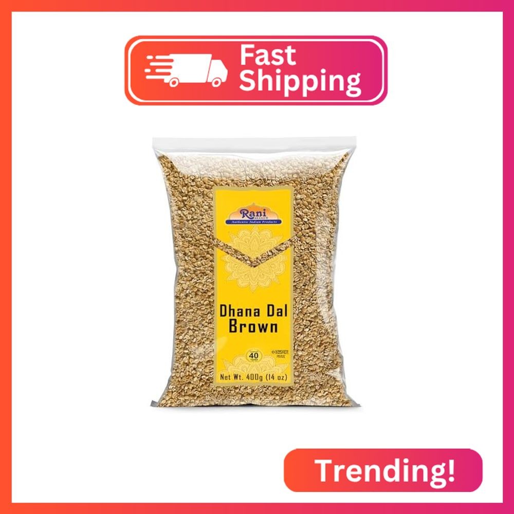 Rani Dhana Dal (Roasted Coriander Seeds) Brown 14oz (400g) ~ All Natural | Vegan