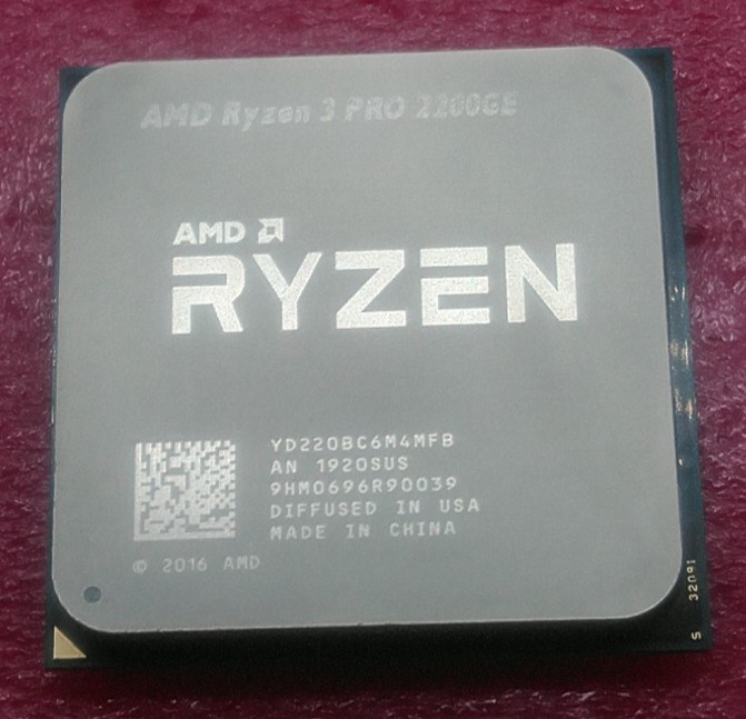 AMD Ryzen 3 2200GE - YD2200C6M4MFB - Quad Core Socket AM4 Desktop CPU