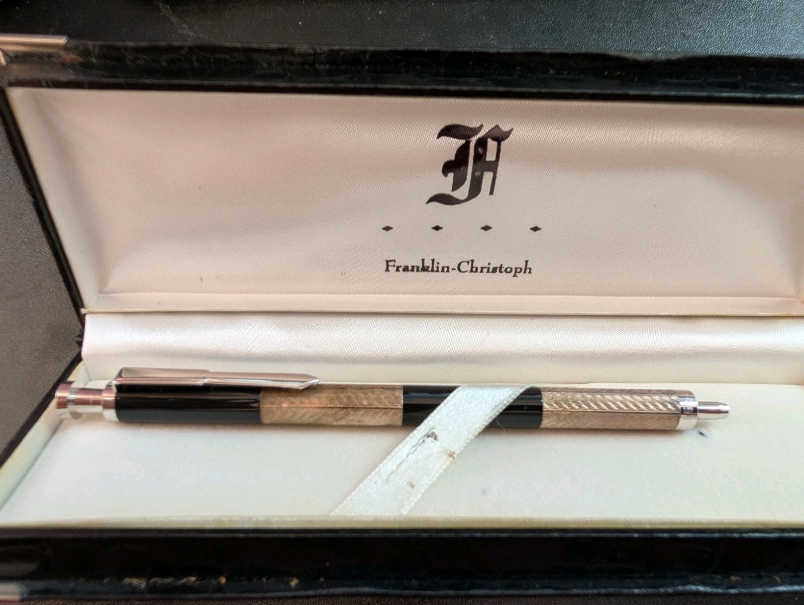 Rare Franklin-Christoph Model 08 Paradox Ballpoint Sterling Silver Bands, Boxed