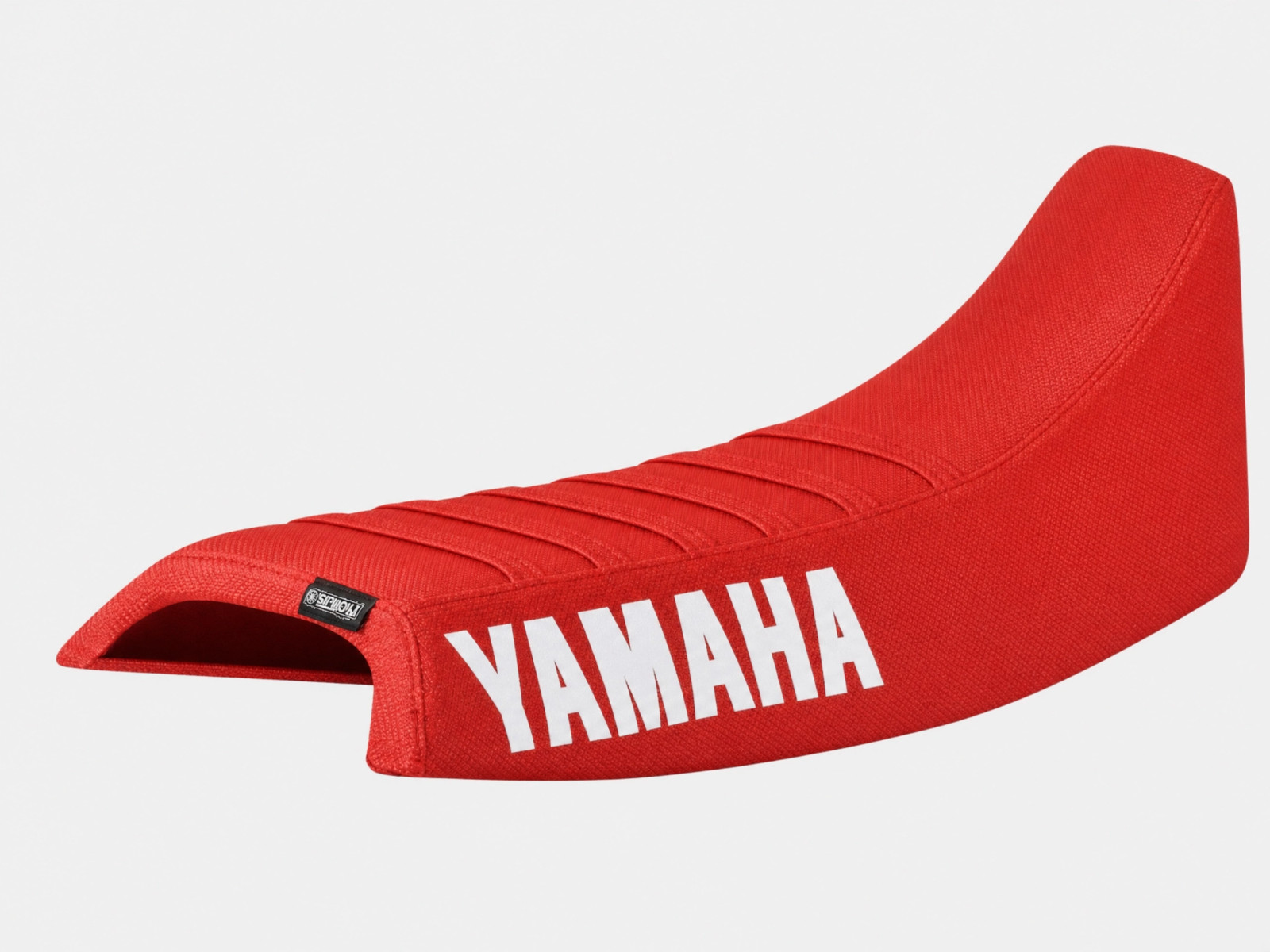 1986-1990 Yamaha YZ 125 250 490 gripper seat cover ALL RED / RED RIBS#499