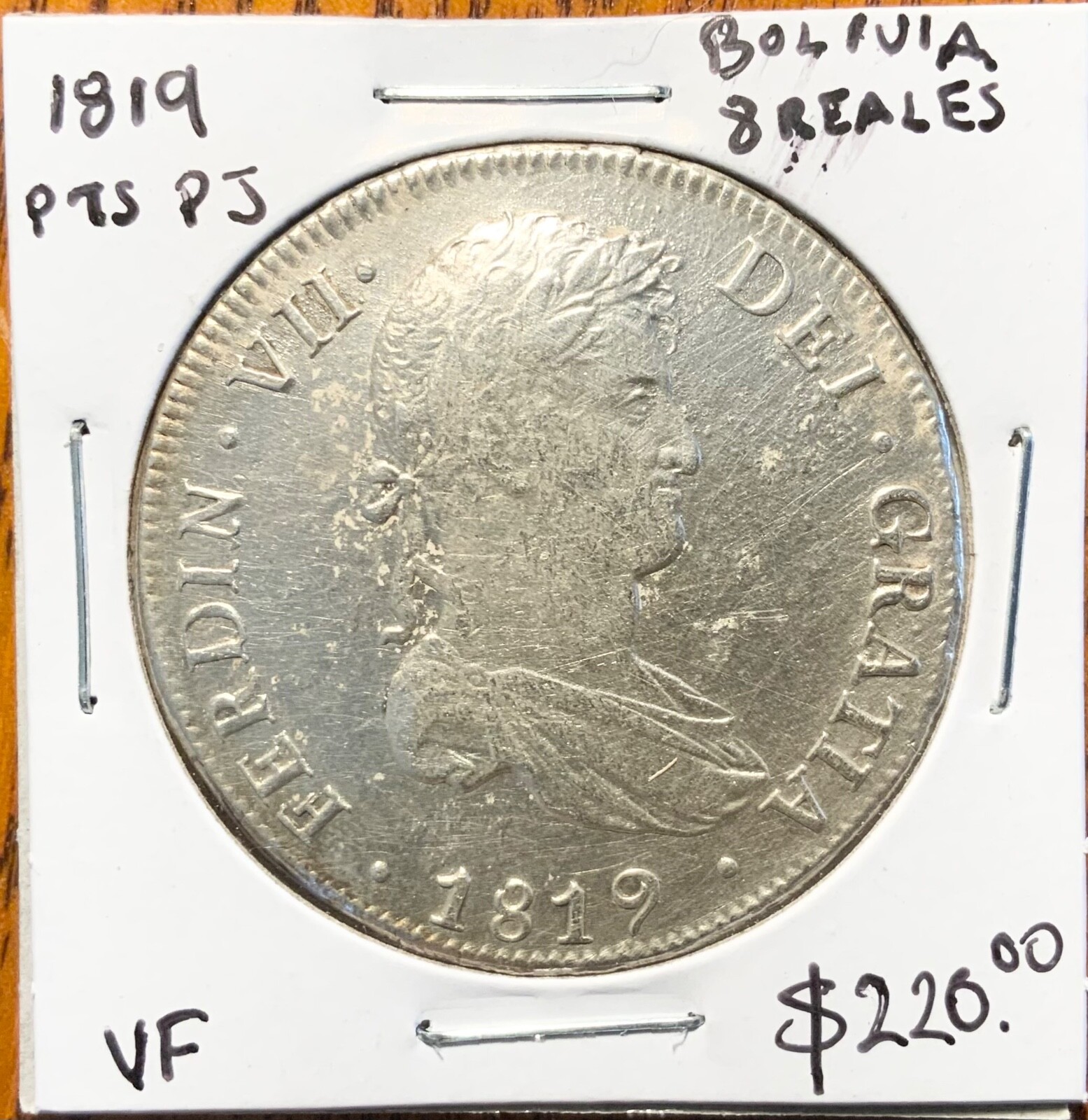 1819 PTS PJ Bolivia 8 Reales