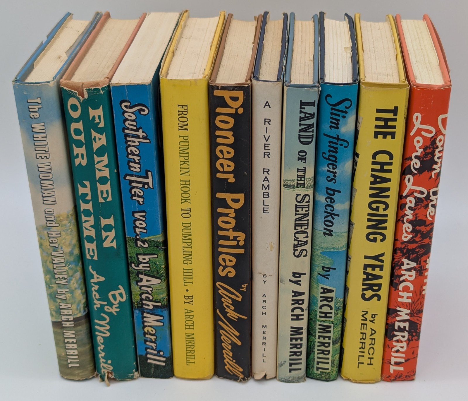 10 Arch Merrill Vintage Western New York History Books Lot Rochester 10 Arch Merrill Vintage Western New York History Books Lot Rochester