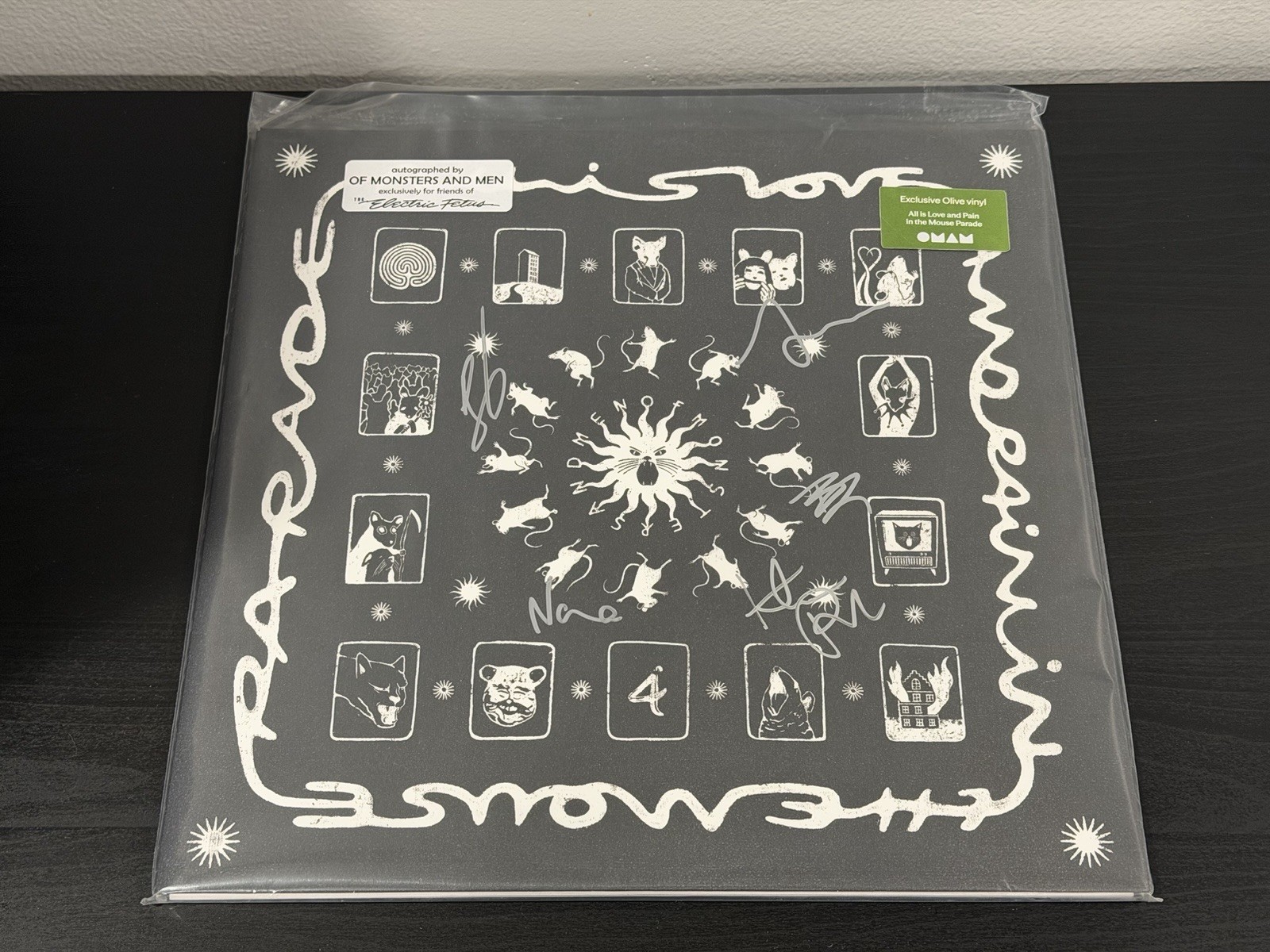 AUTOGRAPHED Of Monsters and Men All Is Love and Pain the Mouse Vinyl LP NEW