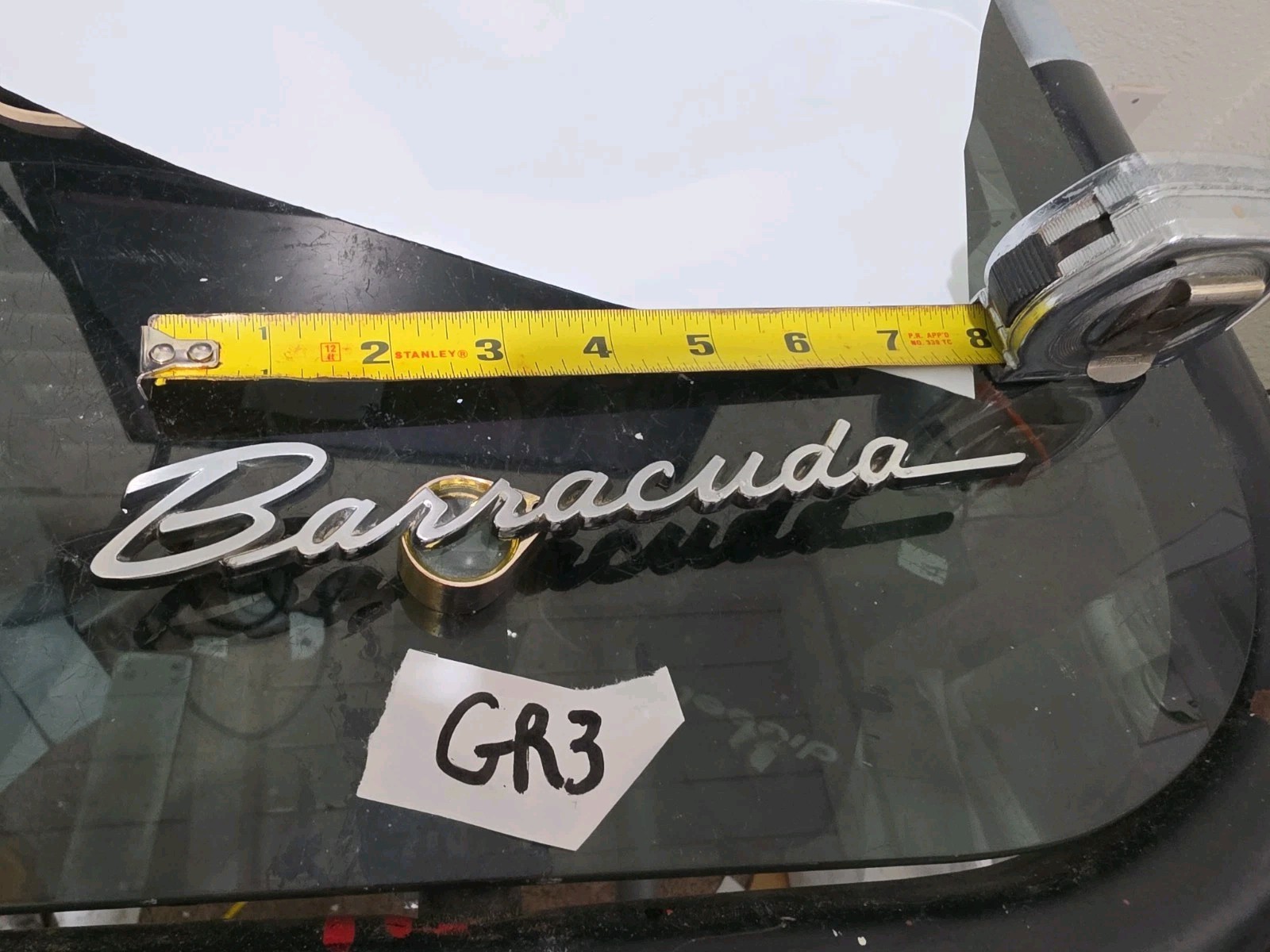 VINTAGE 1968 69 PLYMOUTH BARRACUDA EMBLEM SCRIPT OEM MOPAR 2786559