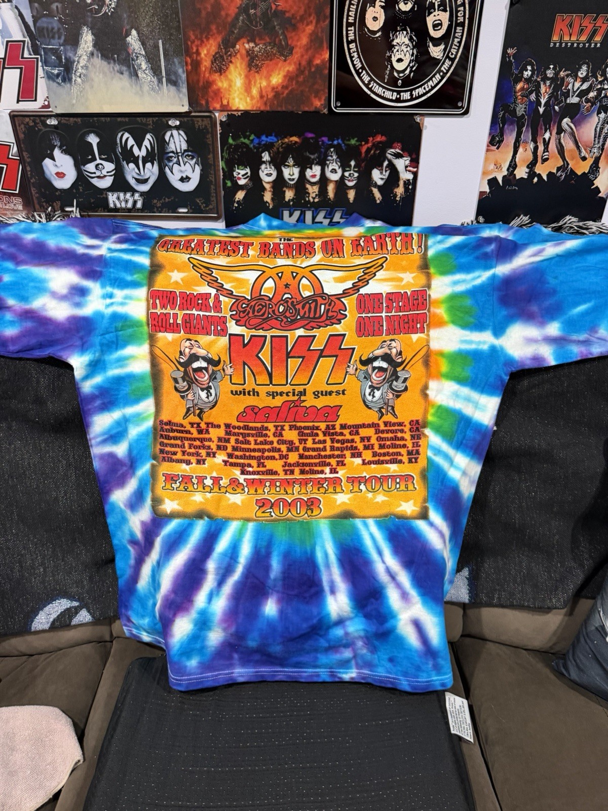 Psycho Circus Tour Shirt With Aerosmith Front And Back