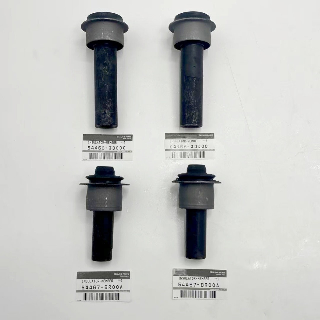 OEM 4PC Front Crossmember Subframe Kit Bushing For 08-19 Nissan Rogue 54466JD000