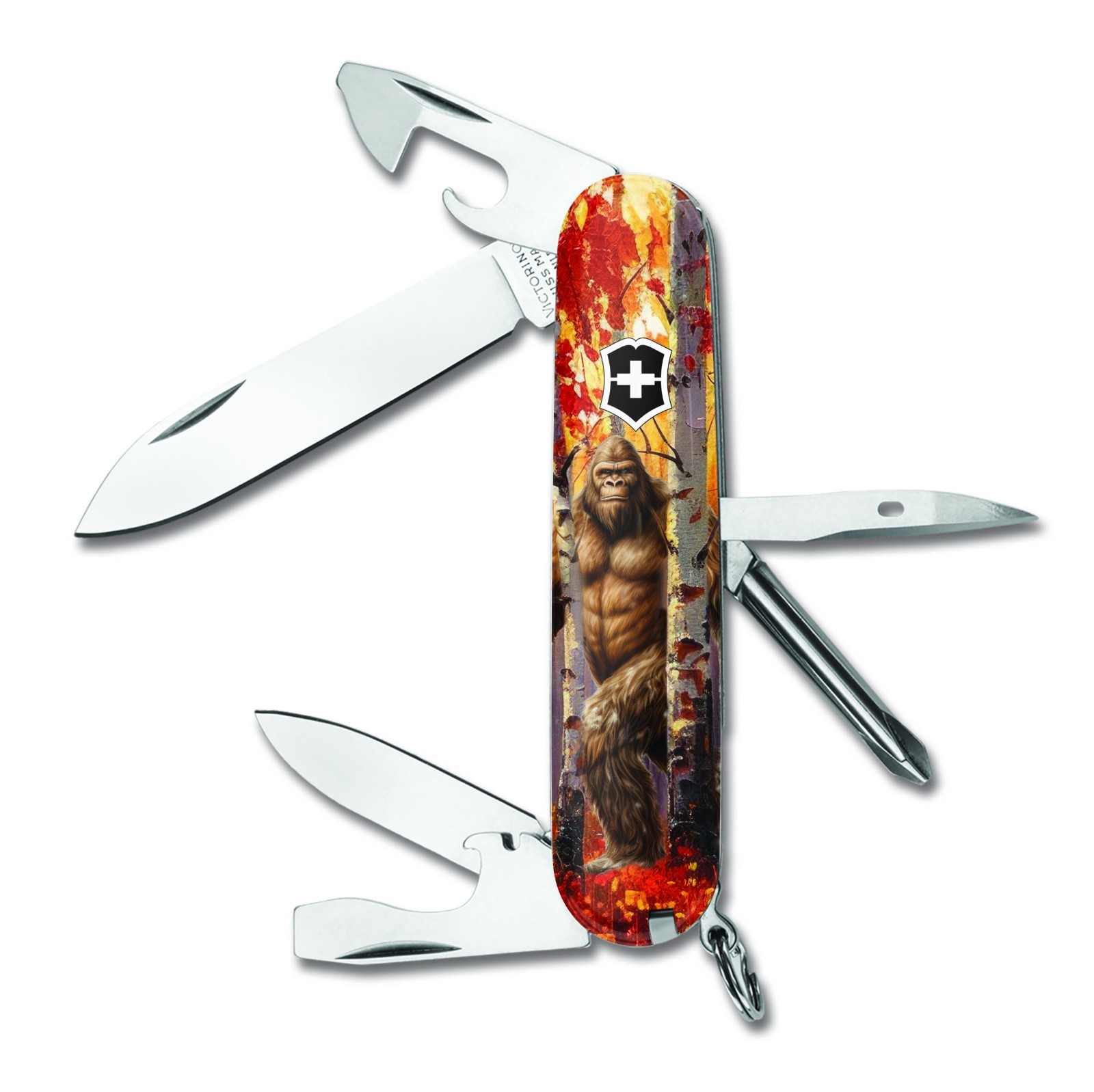 Victorinox Swiss Army FALL AUTUMN BIGFOOT Sasquatch TINKER Knife Multi Tool Victorinox Swiss Army FALL AUTUMN BIGFOOT Sasquatch TINKER Knife Multi Tool