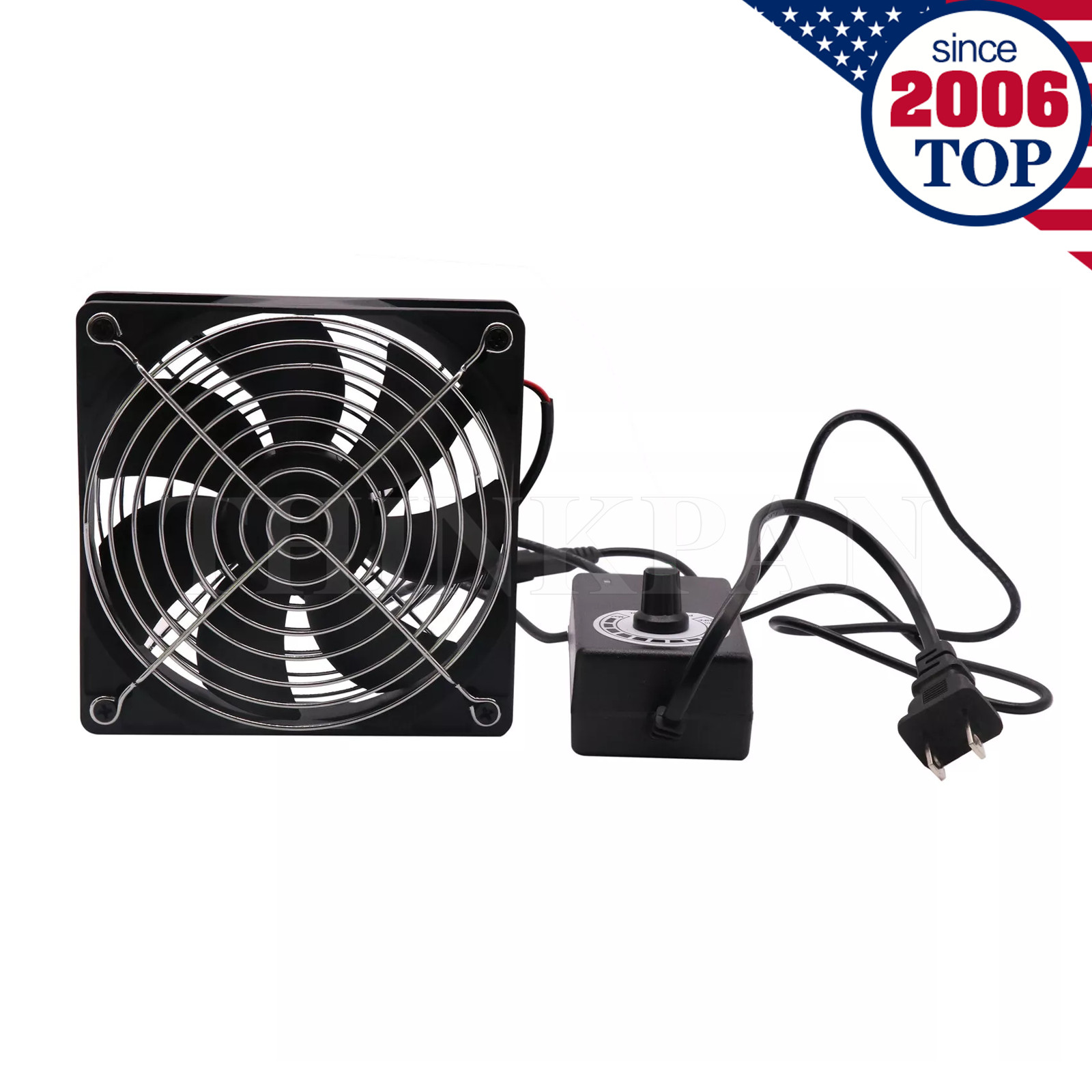 120mm X 25mm AC Powered Computer Fan with AC Plug 110V 120V  Variable S