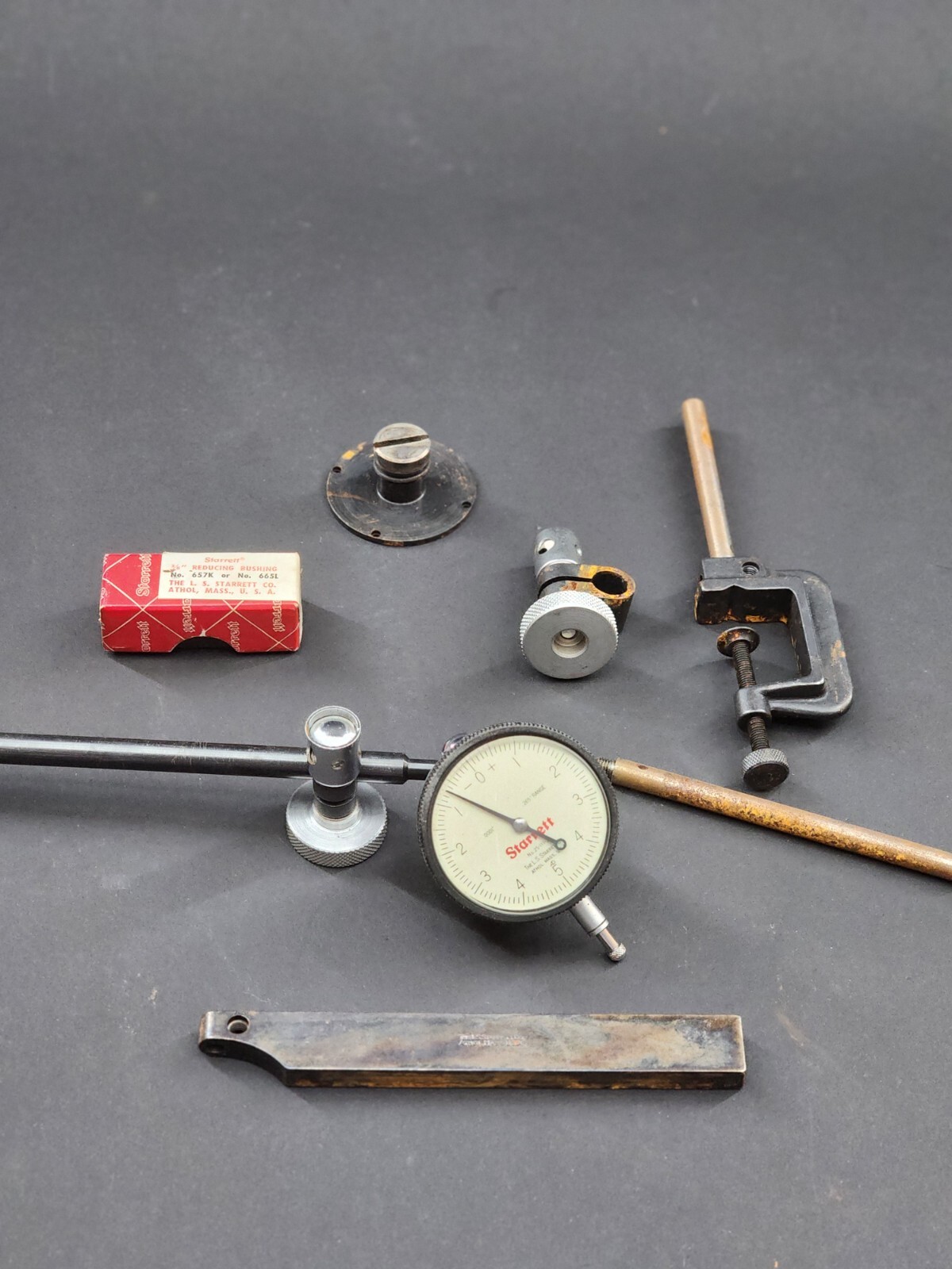 Starret No. 25-111-S And Other Starret Parts Missing Mag Base Starret No. 25-111-S And Other Starret Parts Missing Mag Base