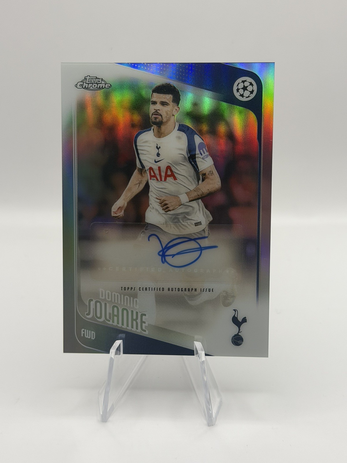 2025-2026 Topps Chrome UEFA Club Comp. #CA-DS Dominic Solanke Autograph