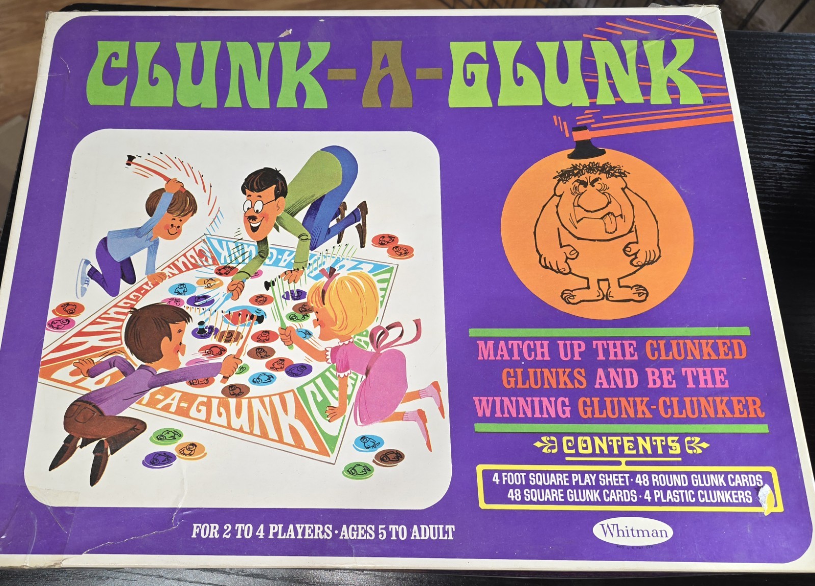 Vintage 1968 CLUNK-A-GLUNK Game - Missing 2 pieces Vintage 1968 CLUNK-A-GLUNK Game - Missing 2 pieces