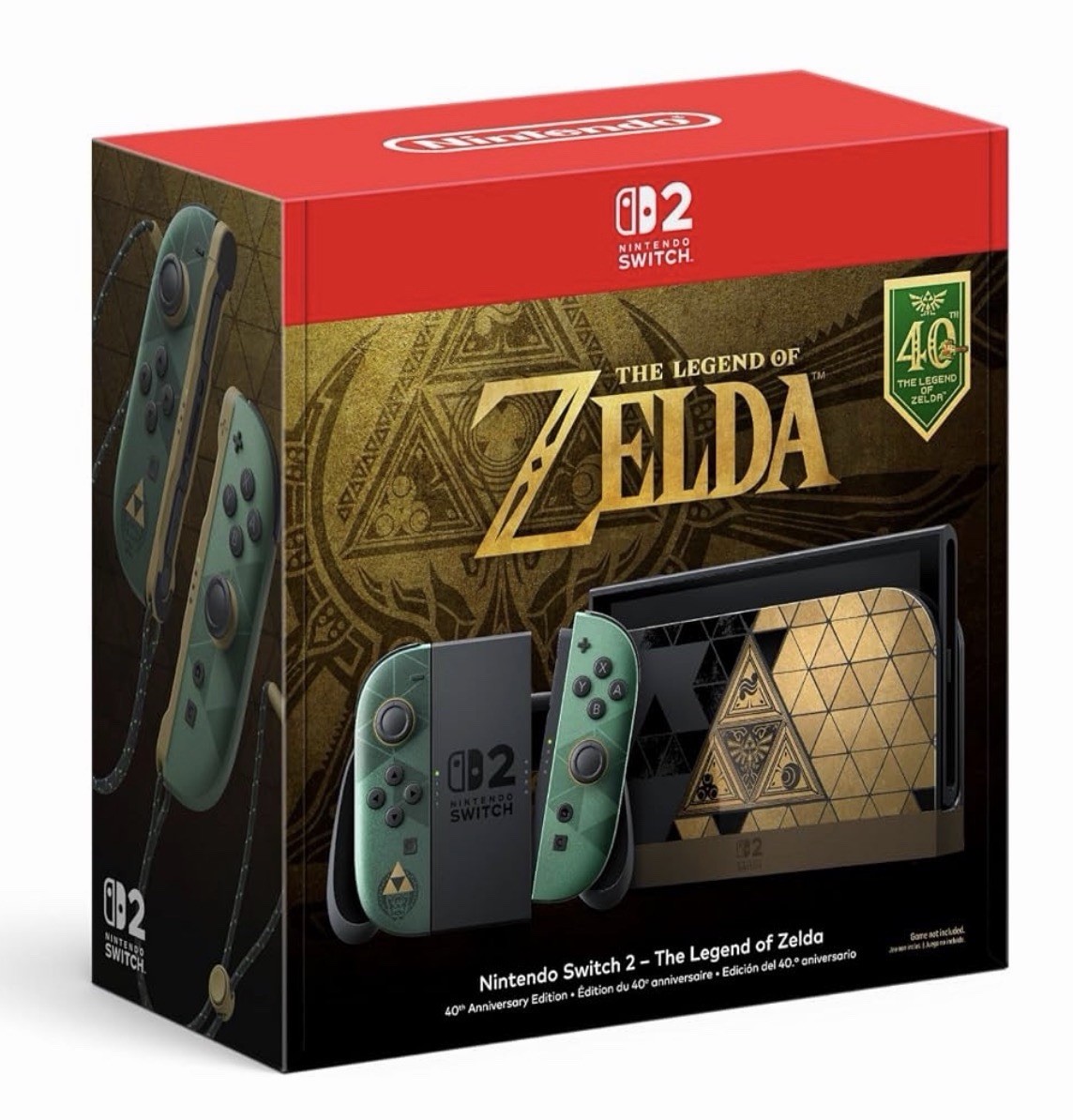 Nintendo Switch 2 Zelda 40th Anniversary Edition Console NEW PRESALE 10/29