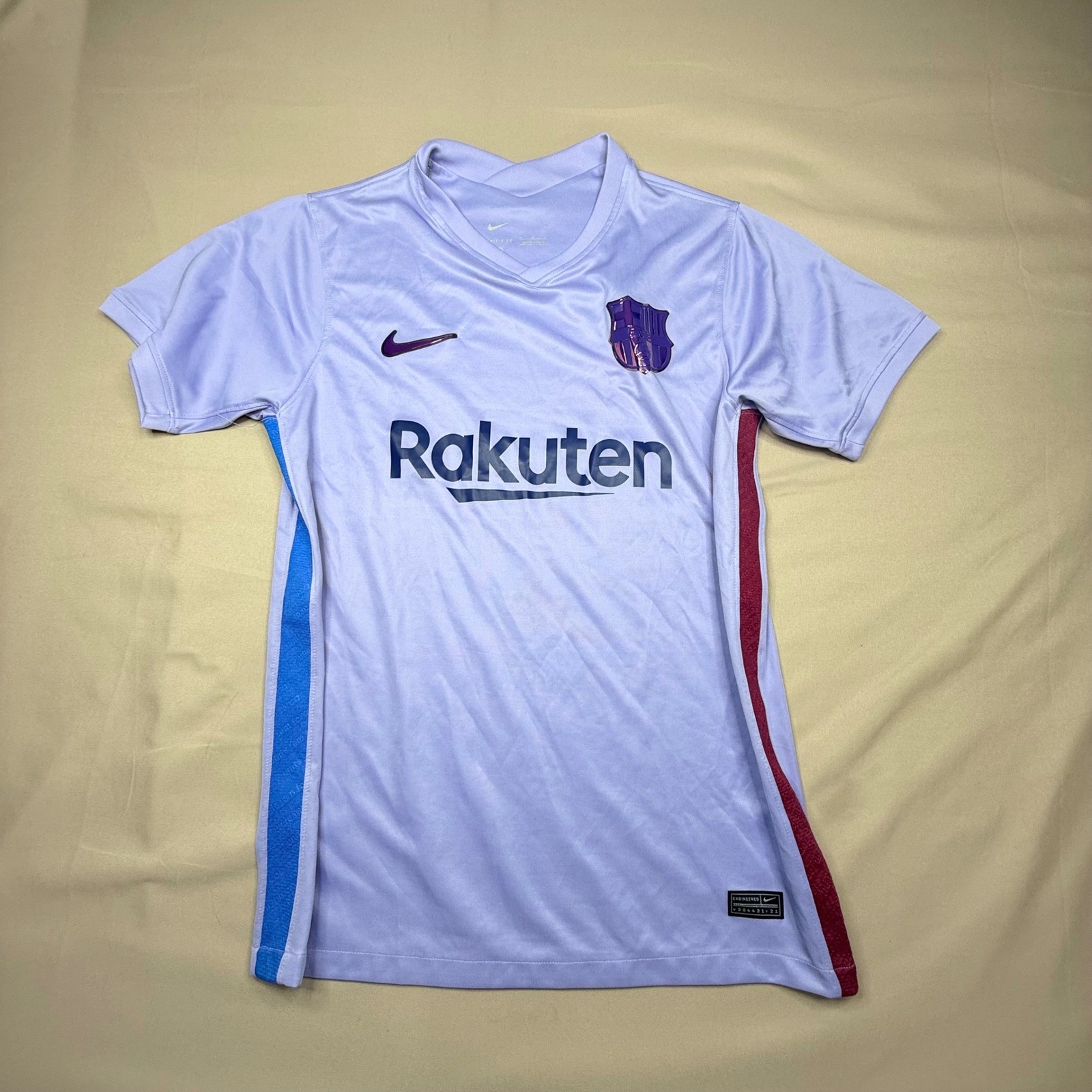 Nike FC Barcelona 2021-22 Away Jersey Purple Iridescent Rakuten Womens Medium