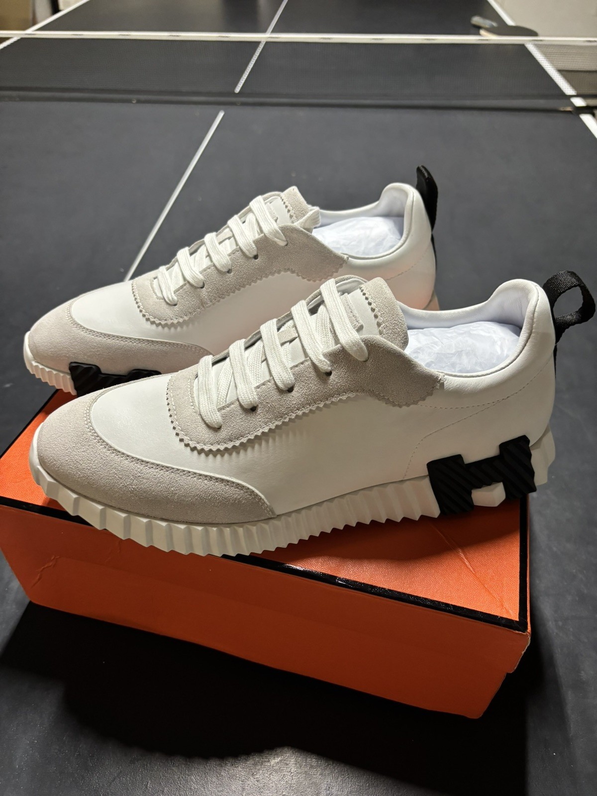 Hermes Bouncing Sneaker White Mens 13/13.5 (Eu47)