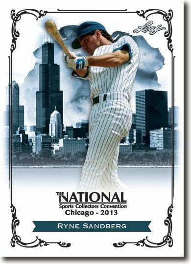 2013 Leaf RYNE SANDBERG National Convention Promo Baseball Card