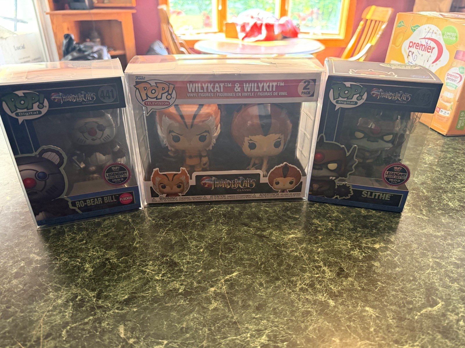 Funko Pop ThunderCats 3-Pack Vinyl Lot Flocked Ro-Bear Bill #441 Slithe #443 Funko Pop ThunderCats 3-Pack Vinyl Lot Flocked Ro-Bear Bill #441 Slithe #443