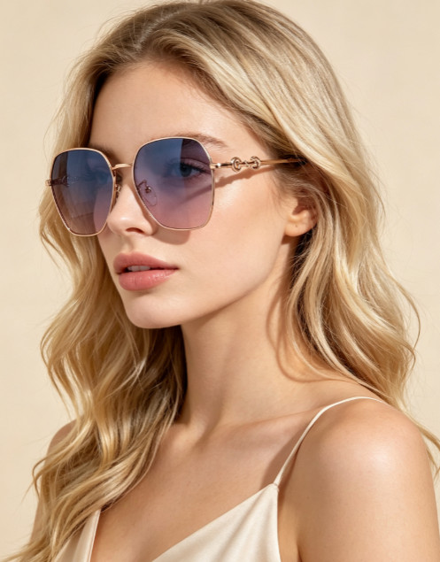 GUCCI GG1244S 59-16-140 Rose Gold Metal Horsebit Sunglasses GUCCI GG1244S 59-16-140 Rose Gold Metal Horsebit Sunglasses
