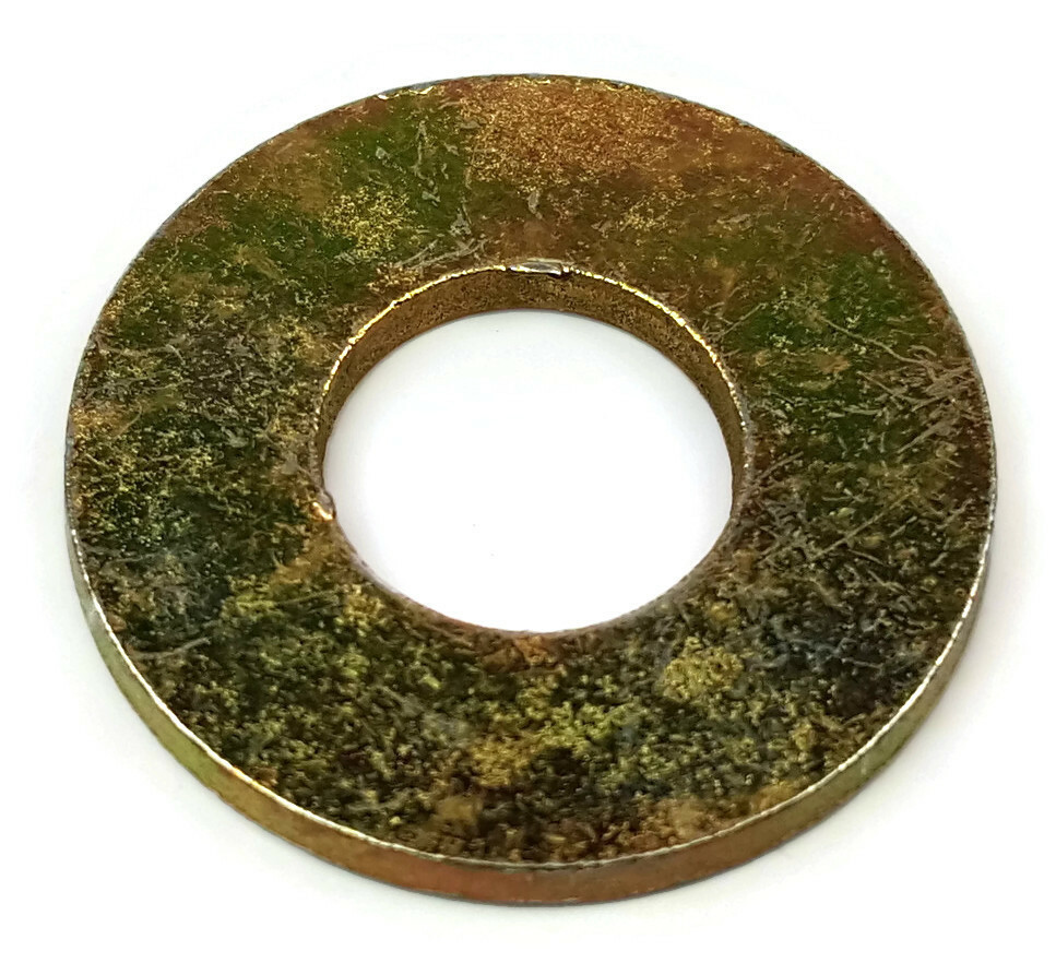 USA Flat Washers Grade 8 Yellow Zinc USS Round Washers - Sizes 1/4\