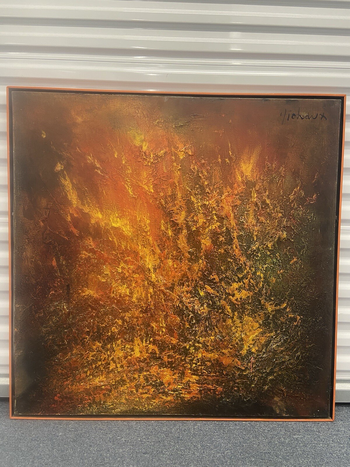 MICHELLE MICHAUX ( French, b. 1927) Untitled Oil on Canvas Abstract MCM LARGE
