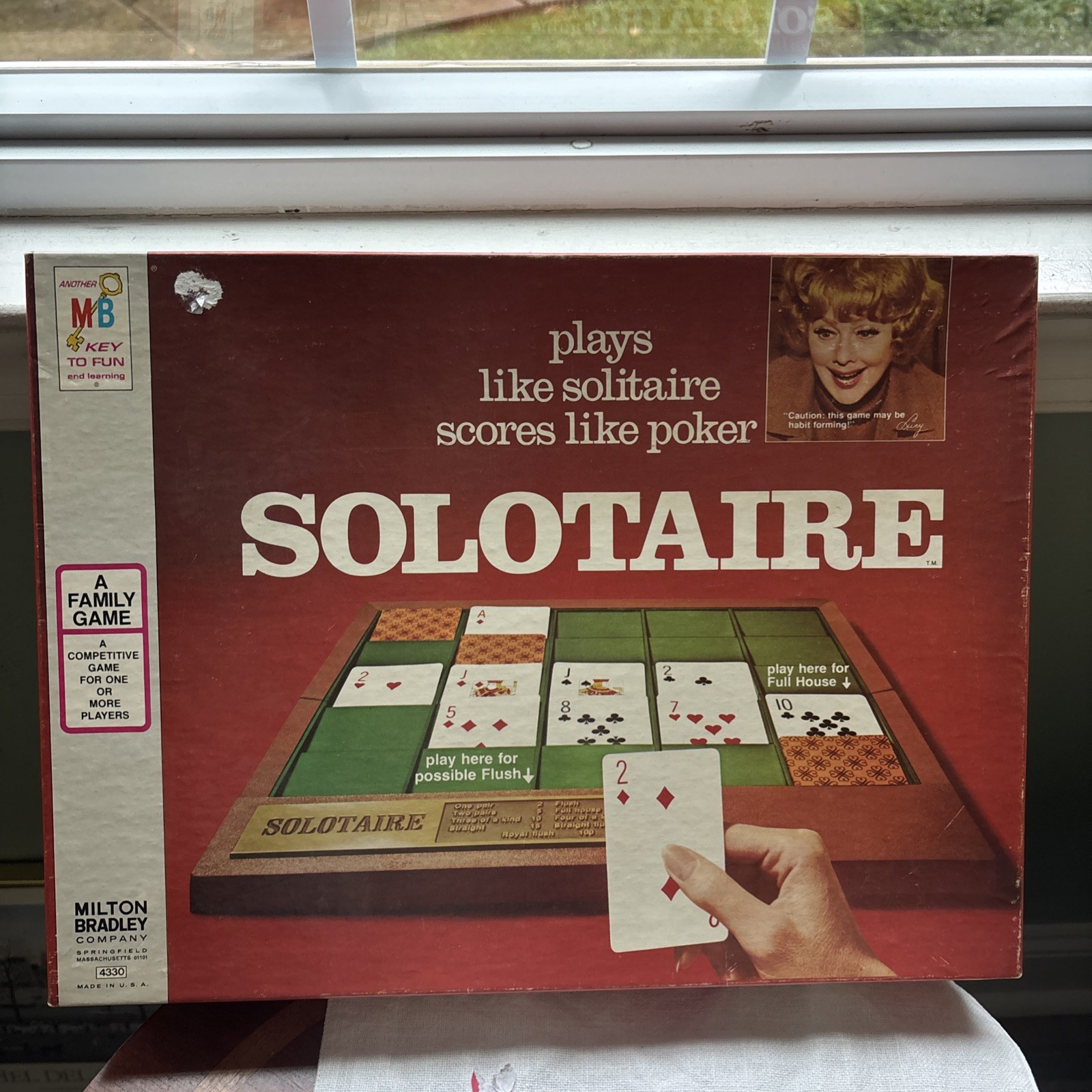 Vintage 1973 Milton Bradley Solotaire Game Ages 8 And Up-COMPLETE~Excellent 