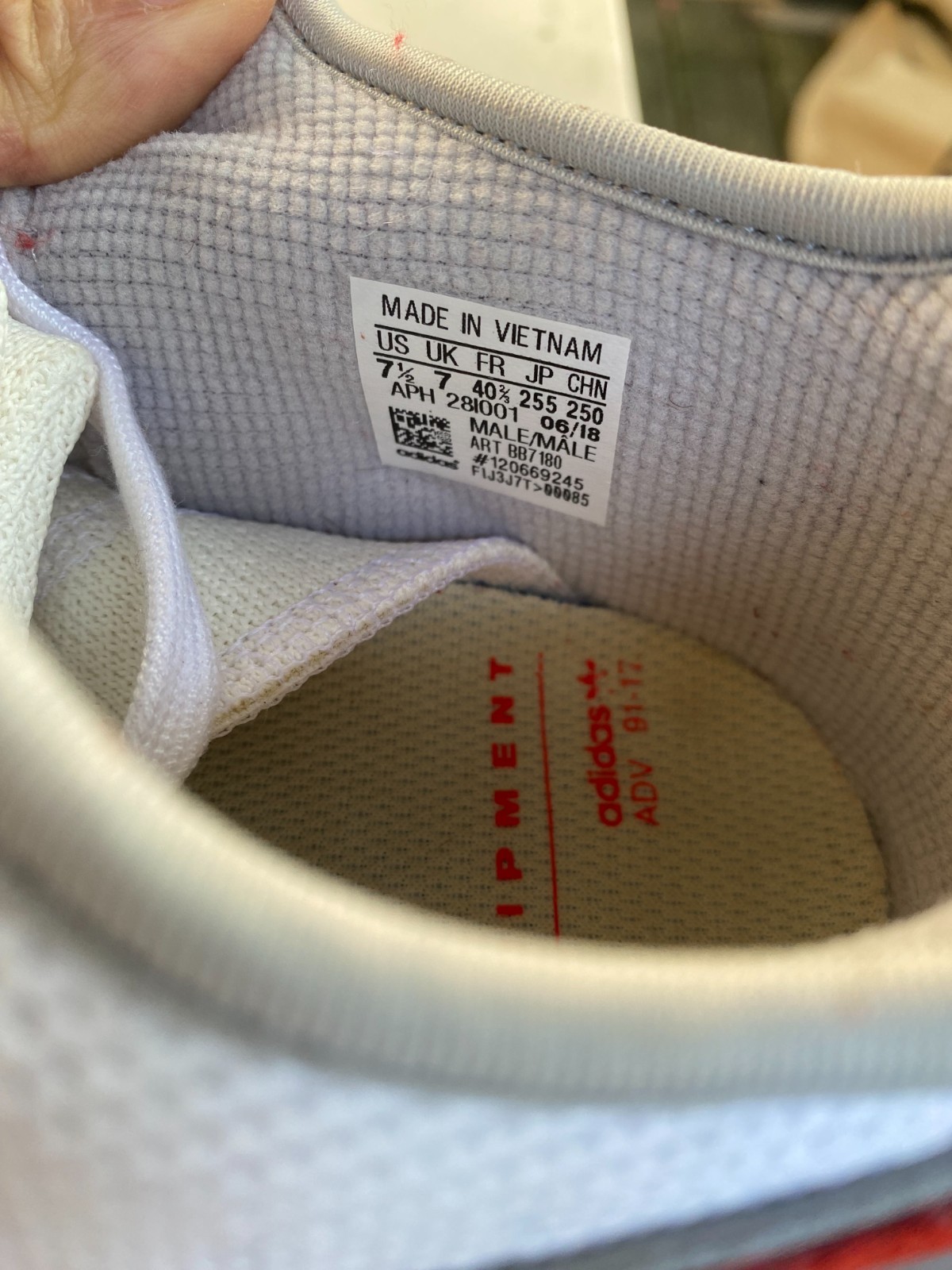 adidas EQT Cushion ADV  white/red