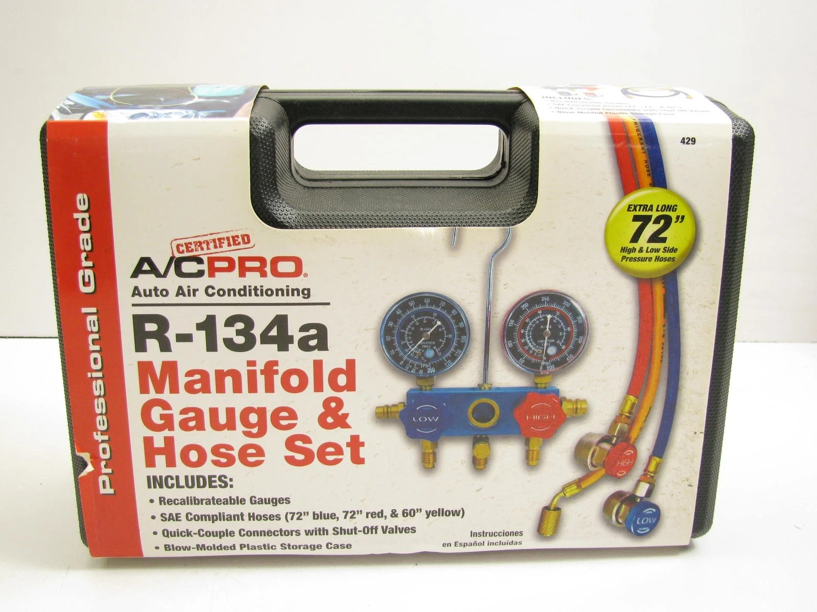 a/c pro refrigerant r-134a manifold gauge and hose stet a/c pro refrigerant r-134a manifold gauge and hose stet