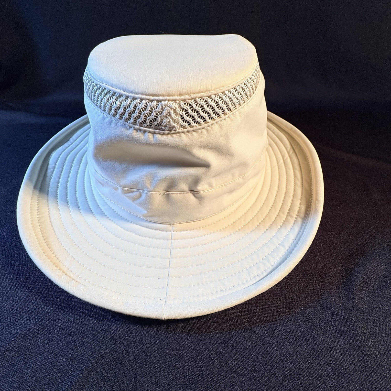 VINTAGE Tilley Endurables LTM5 Airflo Sun Hat Light Stone Bucket Hat 7 5/8