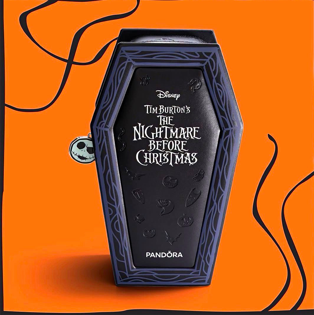 Pandora Disney The Nightmare Before Christmas Coffin-Shaped Jewelry Box