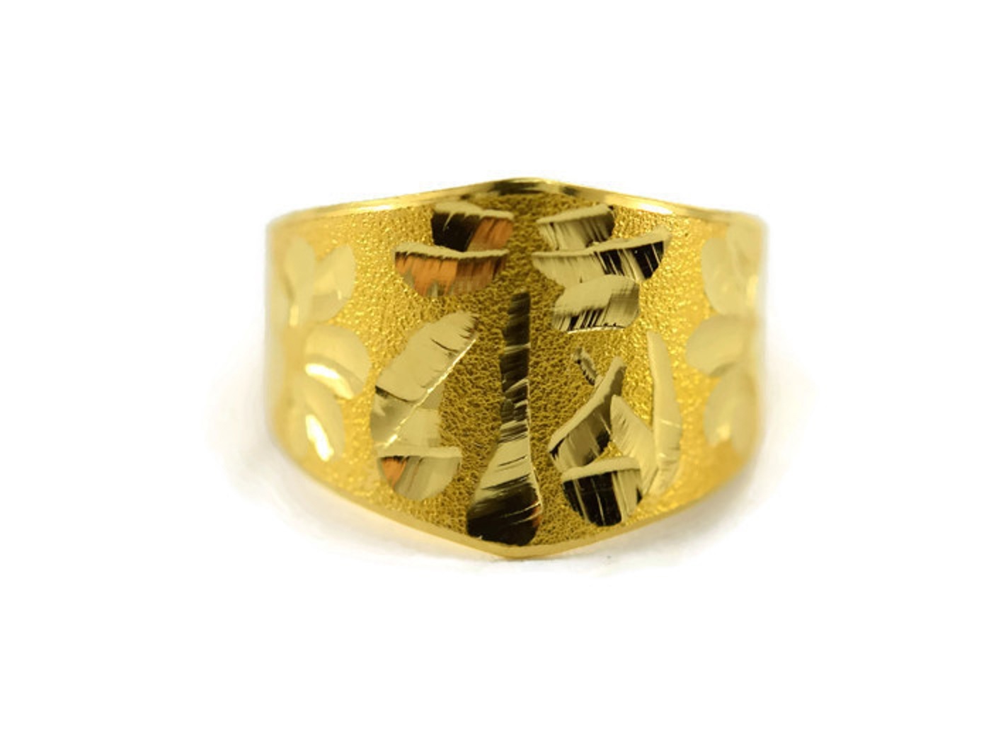 Korean gold ring birthday 24k .999 pure dol banji ban don 1/2 반돈 돌반지