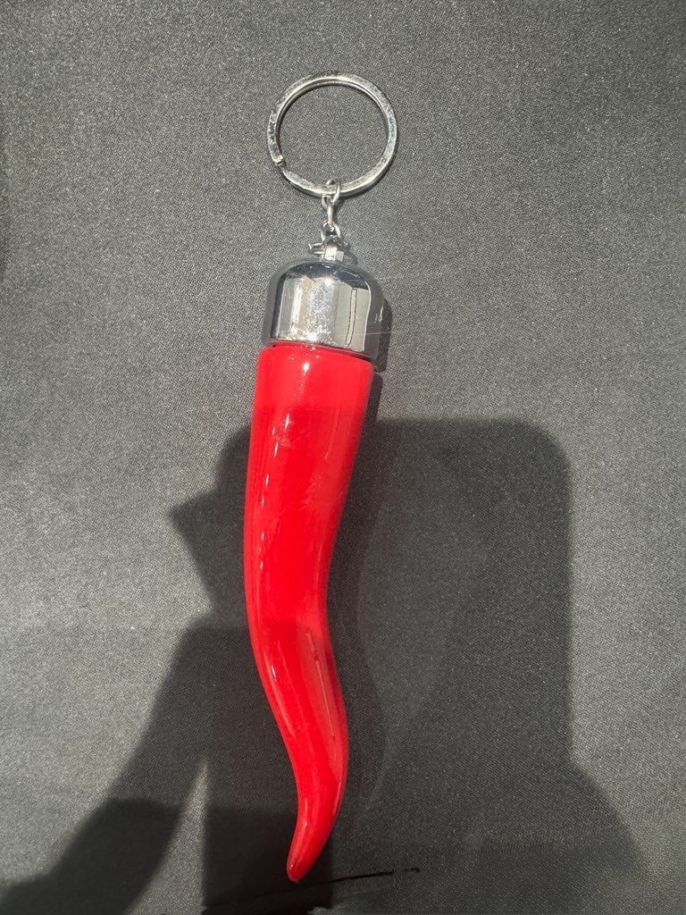 Large Italian Horn Keychain Italian Cornicello 7in