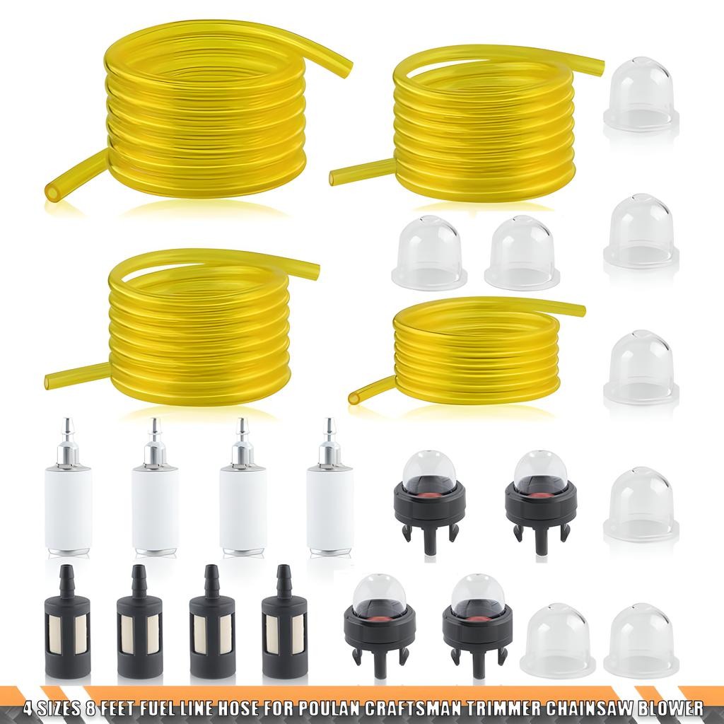 4 Sizes 8 Feet Fuel Line Hose for Poulan Craftsman Trimmer Chainsaw Blower 4 Sizes 8 Feet Fuel Line Hose for Poulan Craftsman Trimmer Chainsaw Blower