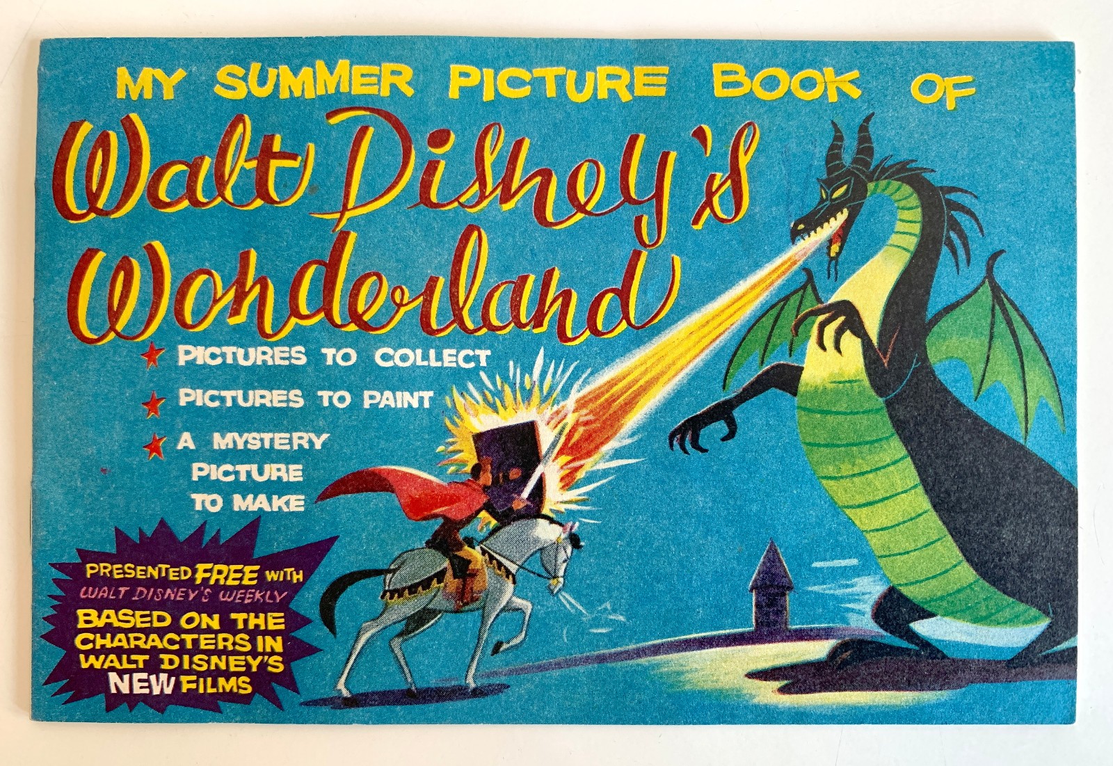 WALT DISNEY\'S WEEKLY Comic Free Gift - Picture Book of Wonderland album 1960 FN