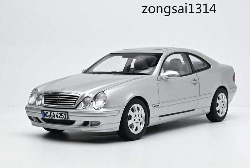NOREV 1/18 Mercedes Benz C208 CLK 2000 Silver Diecast Car Model 183335