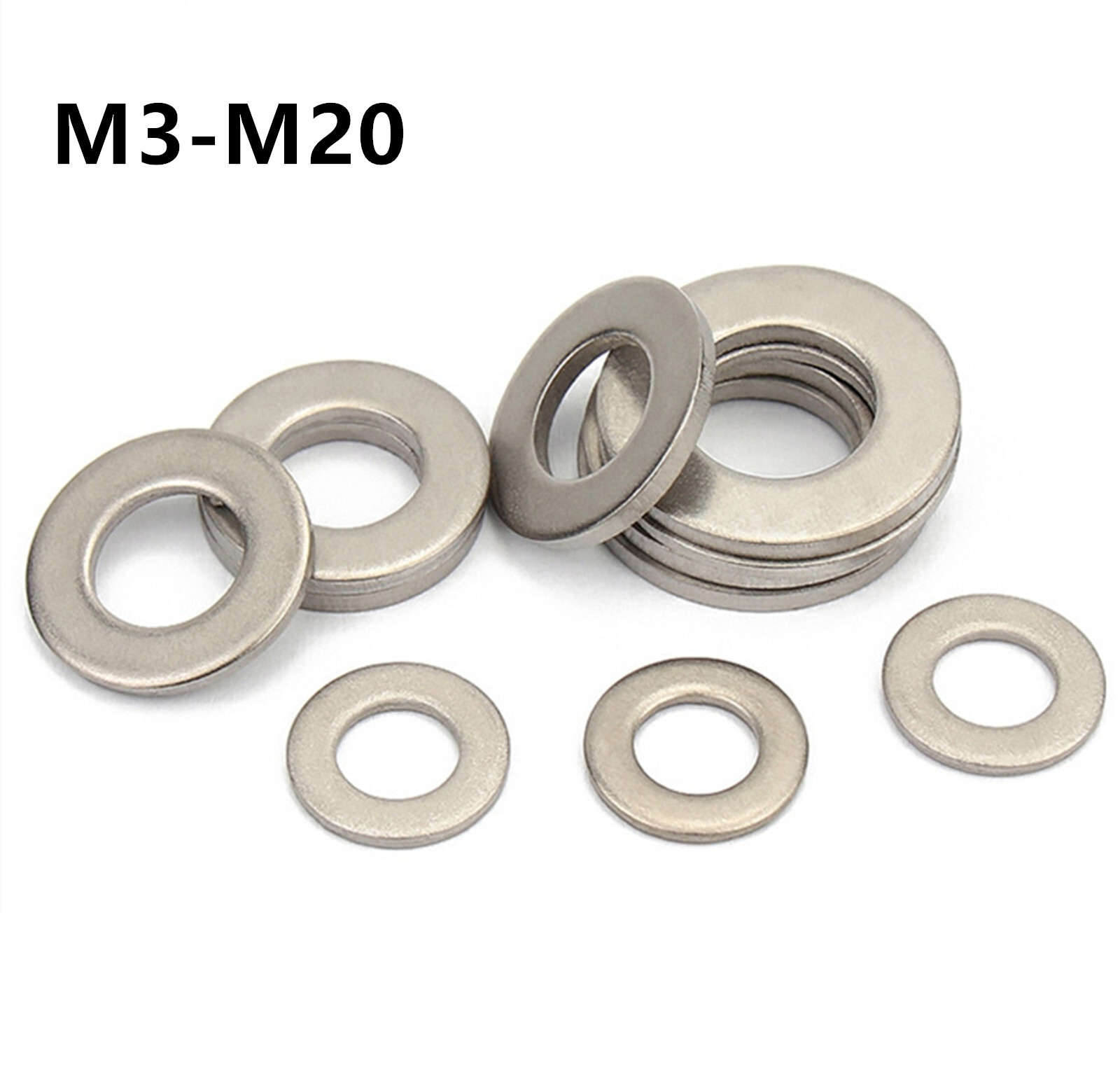Titanium Metric Flat Washer M2 M2.5 M3 M4 M5 M6 M8 M10 M12 M14 M16 M18 M20-M30