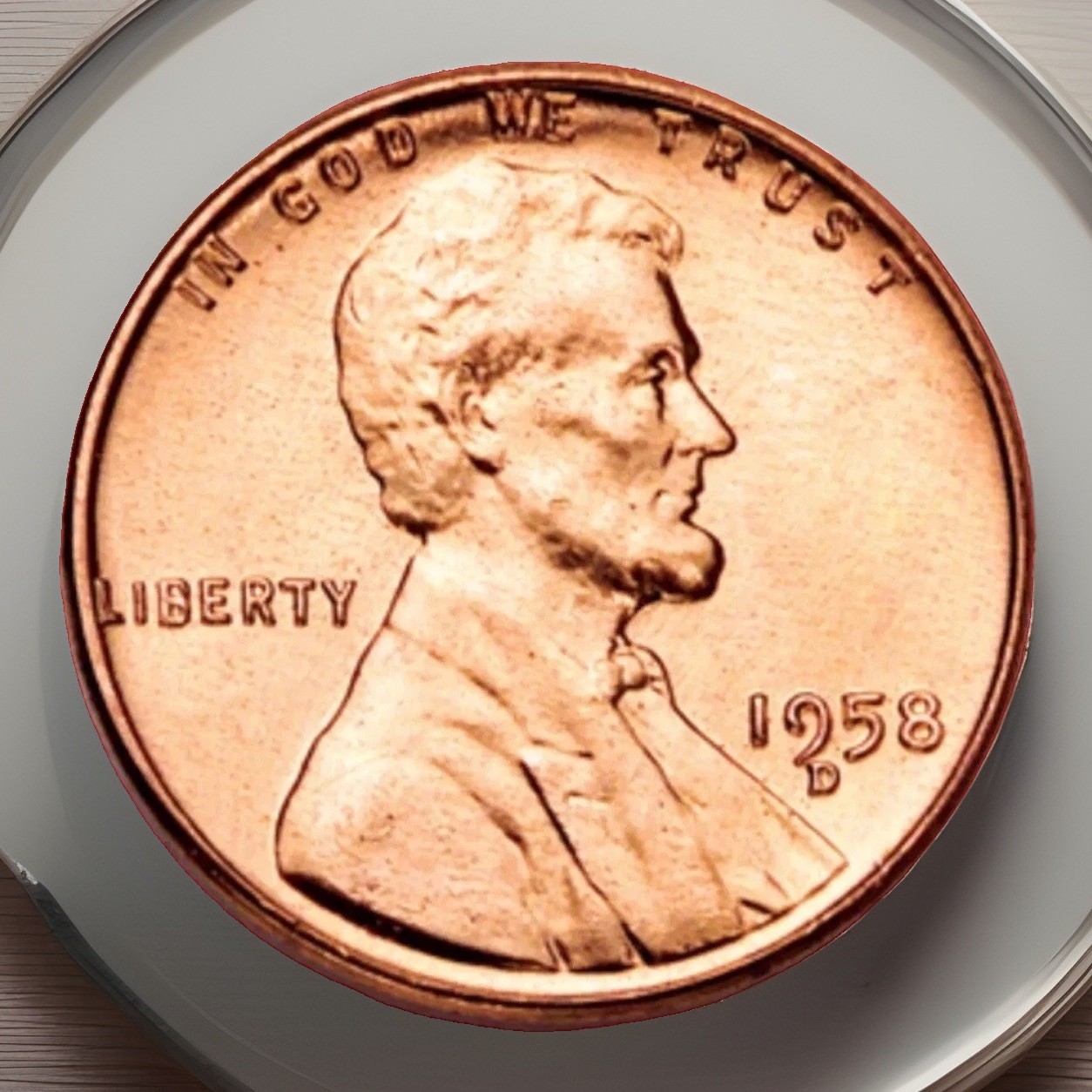 1958-D From OBW Prime Red Gem Lincoln Wheat Cent Fast Shipping