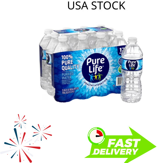 Pure Life Purified Water, 16.9 fl oz, 12-pack Plastic Bottles***** Pure Life Purified Water, 16.9 fl oz, 12-pack Plastic Bottles*****