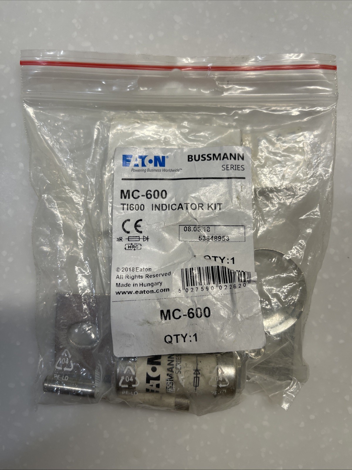 That is an Eaton Bussmann MC-600 TI600 Indicator Kit That is an Eaton Bussmann MC-600 TI600 Indicator Kit