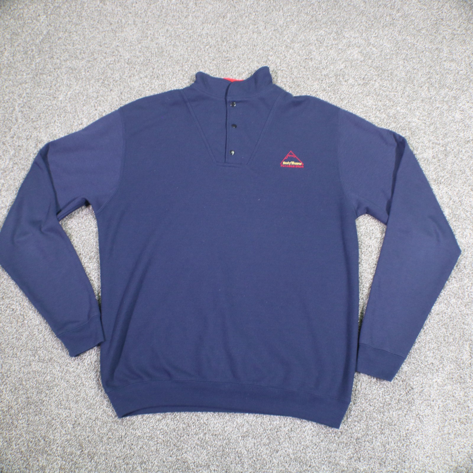 VTG Early Winters Furnace Shirt Mens M Blue Polypropylene Pullover Baselayer