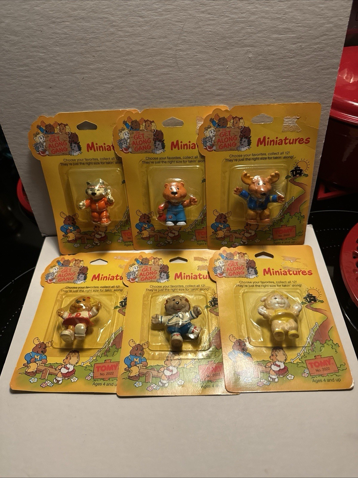 Tomy Get Along Gang 1984 Vintage 6 New Sealed Packs