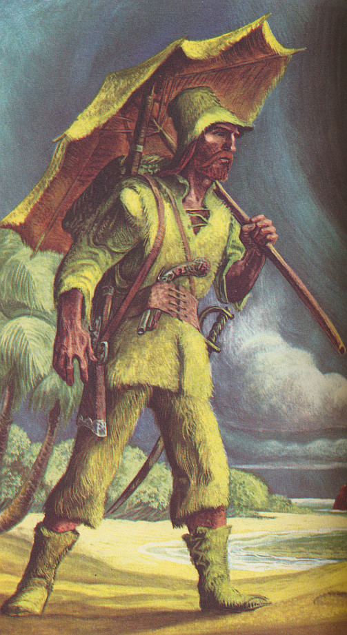 Robinson Crusoe 1946 First Edition Lynd Ward Color Illustrations + Dust Jacket