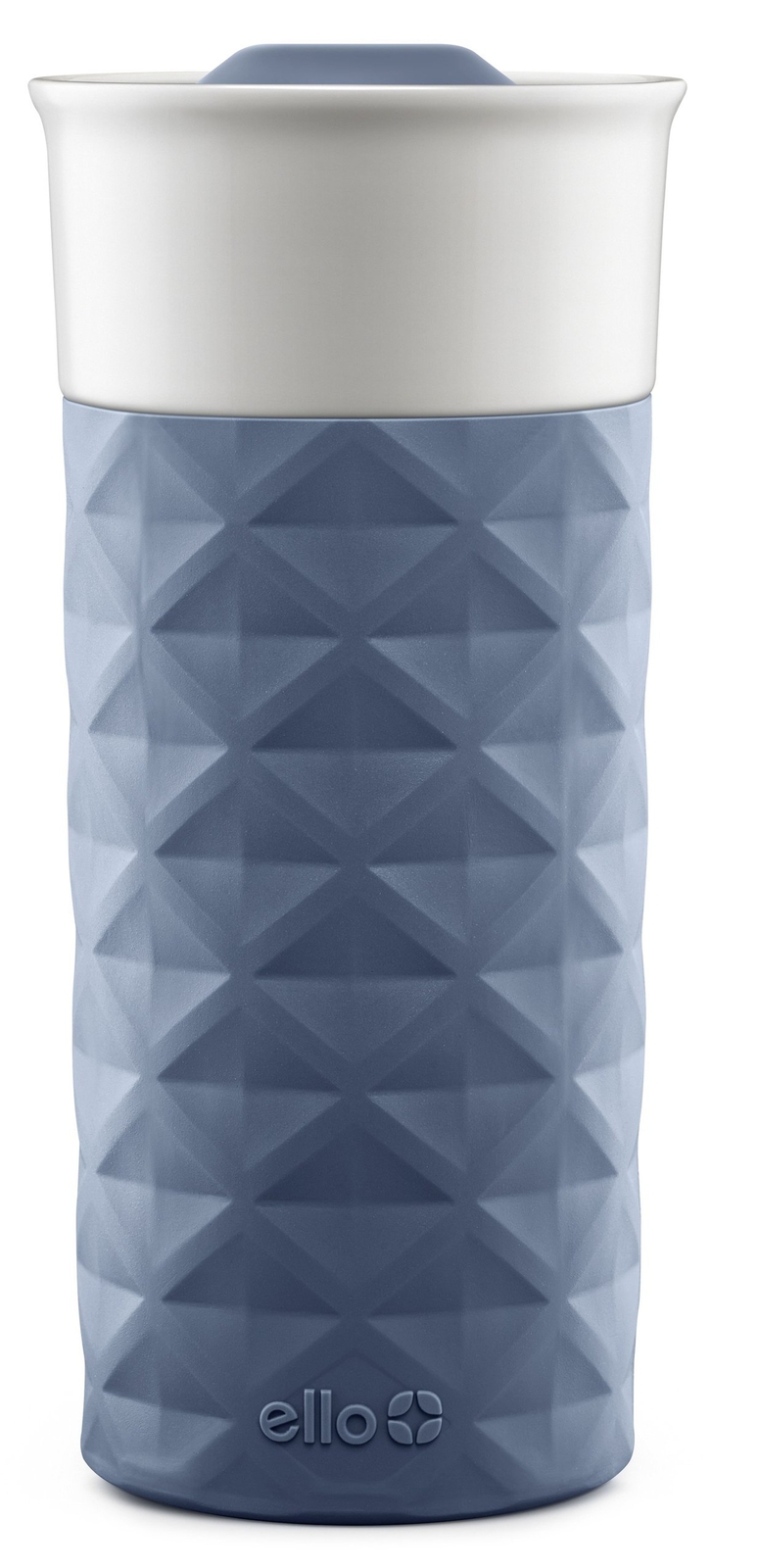 Ello Ogden 16oz Ceramic Travel Mug with Splash-Resistant Slider Lid and Prote...