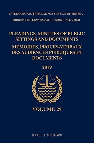 Pleadings, Minutes of Public Sittings and Documents  Mémoires