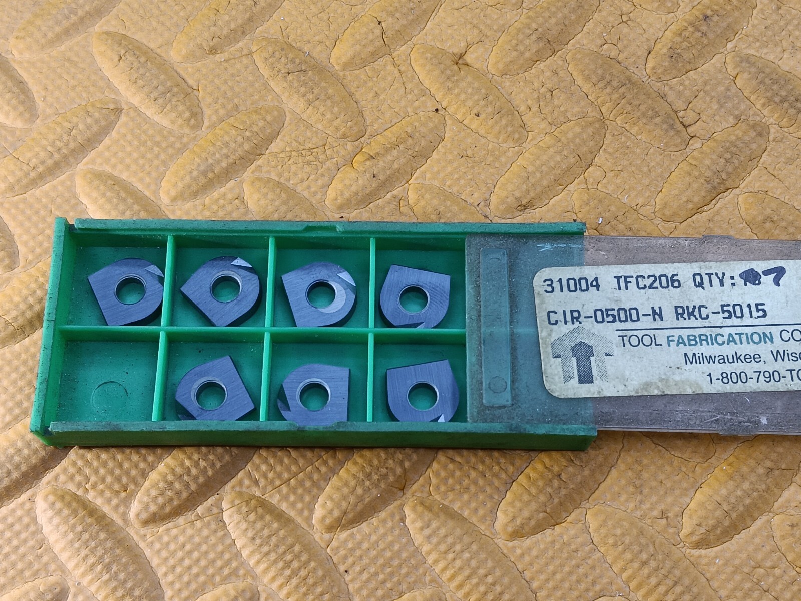 NEW 7pcs Tool Fab CIR-0500-N 31004 RKC-5015 TFC206 Carbide Ball Nose Inserts