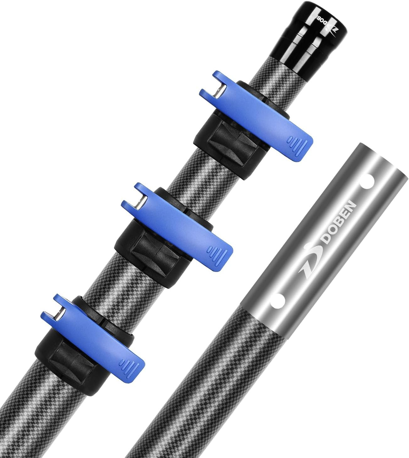 16FT Carbon Fiber Telescopic Pool Pole with Quick Lock | Lightweight, Compact Re