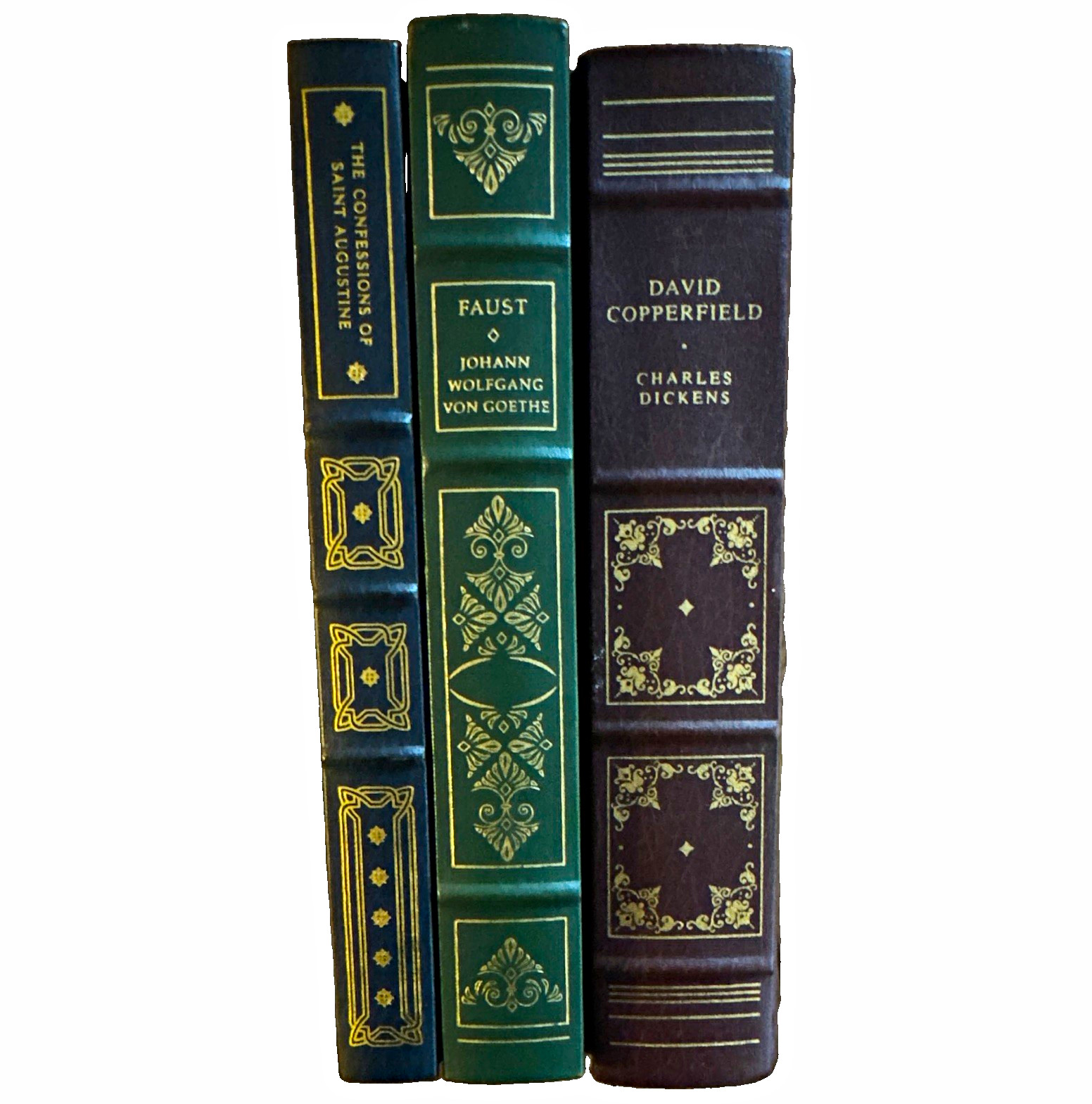 Vintage Franklin Library Leather Bound Classics - Lot of 3 (Dickens, Goethe, St. Vintage Franklin Library Leather Bound Classics - Lot of 3 (Dickens, Goethe, St.