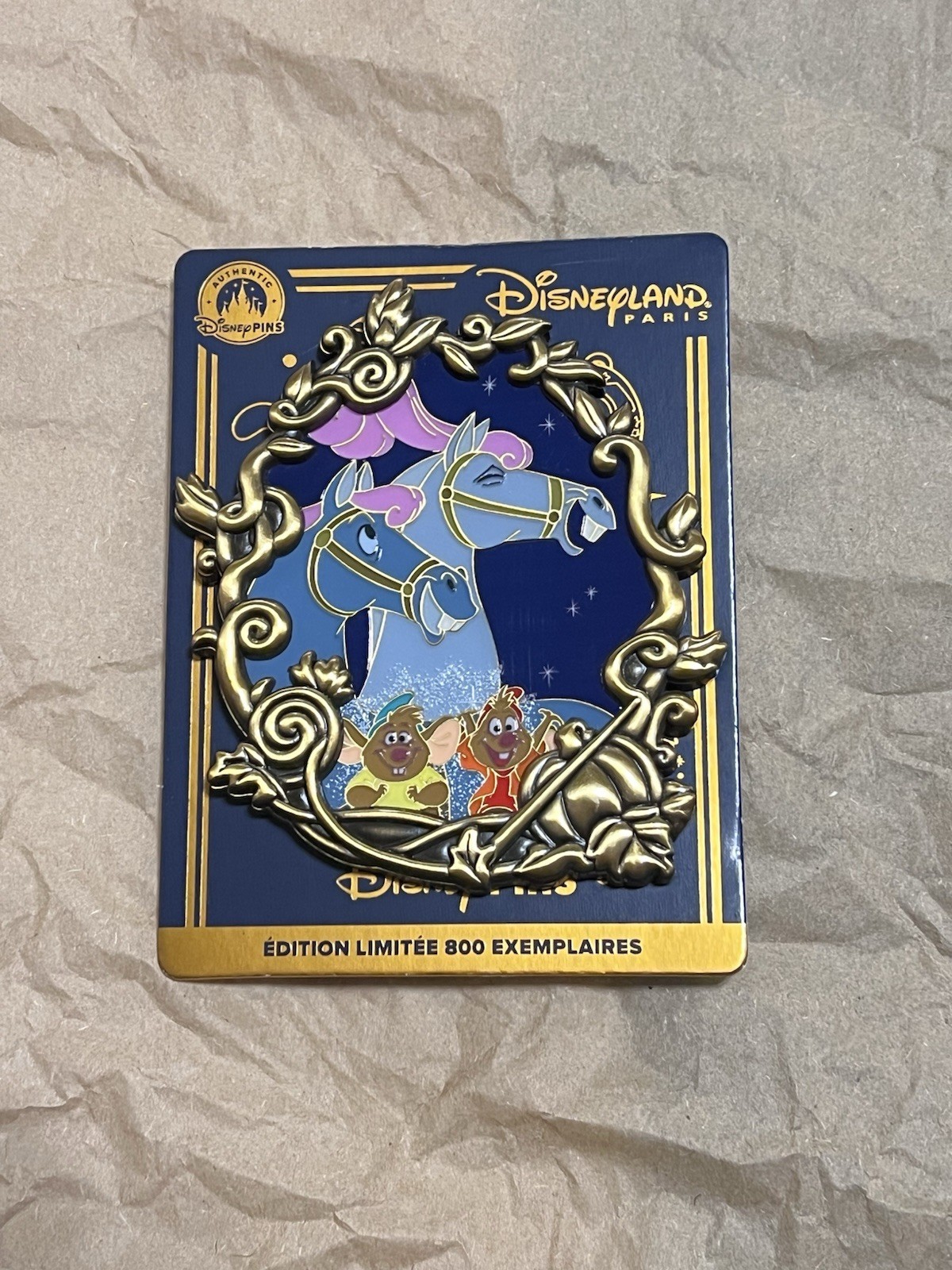 Jack And Gus Gus Cinderella Enchanted Pin Trading Night 2026 Paris Pin LE 800