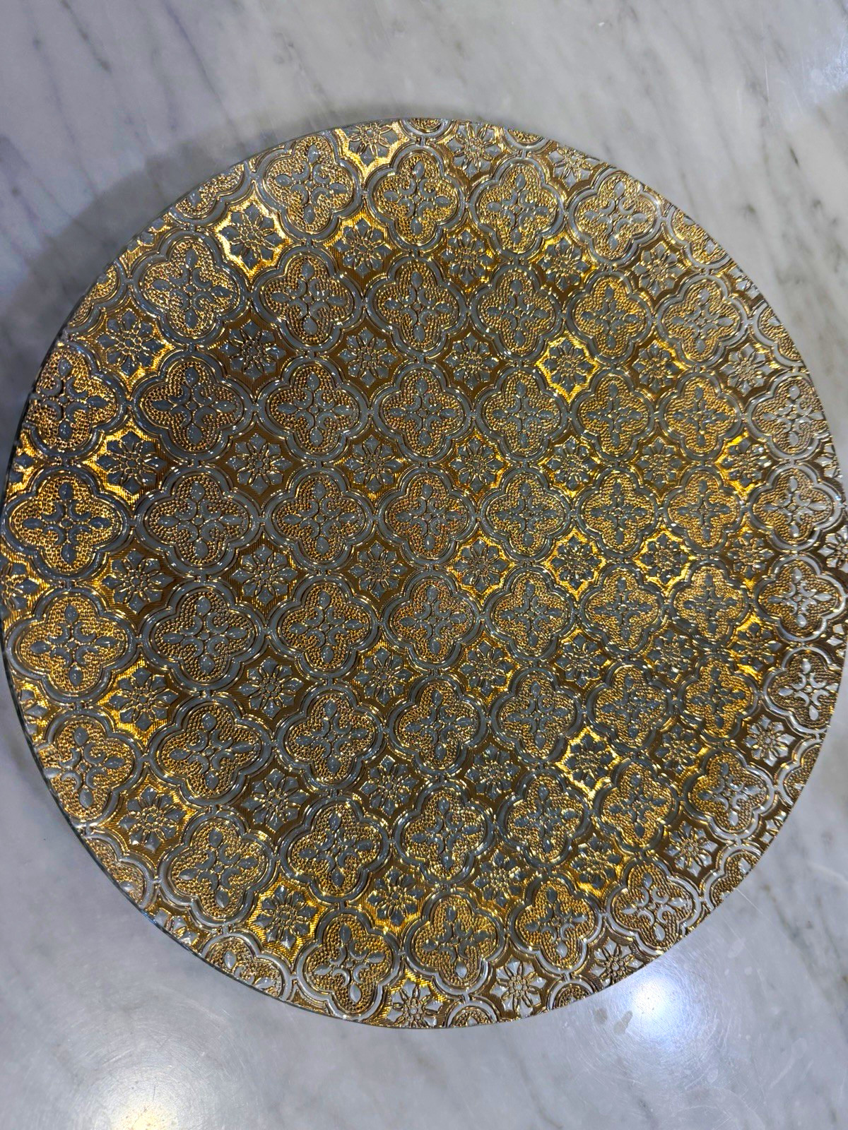 Vintage MCM Georges Briard Iberia 22K Gold Glass Platter Vintage MCM Georges Briard Iberia 22K Gold Glass Platter