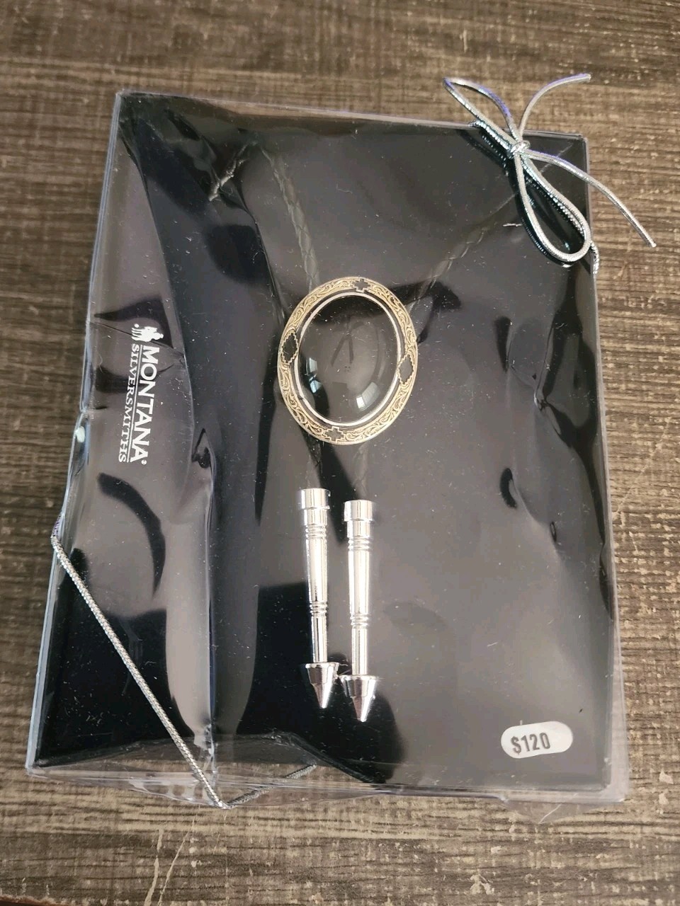 Montana Silversmiths Onyx Sky Bolo Tie