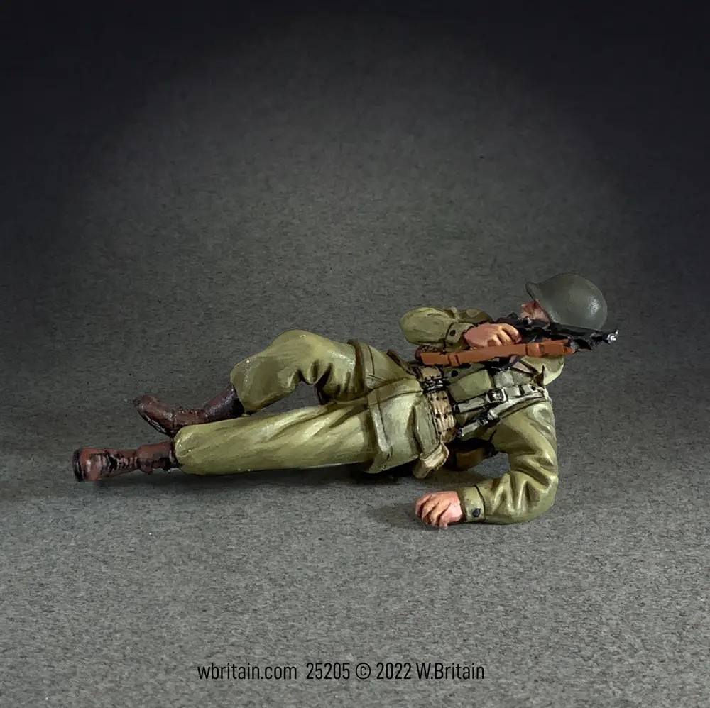W Britain 25205 - U.S. Infantry Officer Prone