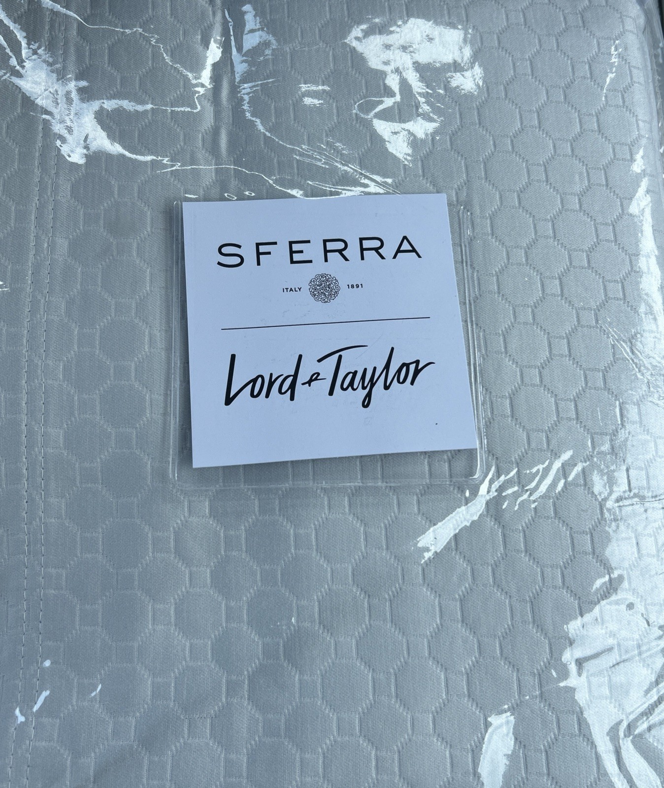 Sferra Amato Gray King Blanket Duvet Coverlet Cotton Pique NEW Portugal Sferra Amato Gray King Blanket Duvet Coverlet Cotton Pique NEW Portugal